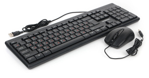 Клавиатура+мышь Гарнизон GKS-126, USB, черный фото