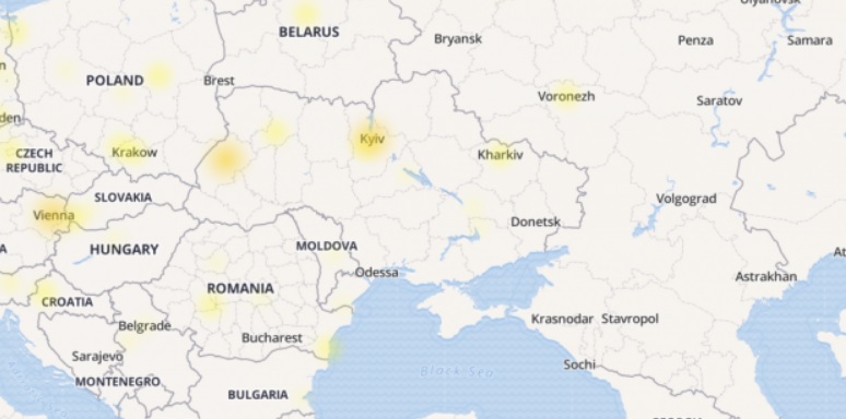 От сбоев в Google больше всего пострадали такие украинские города: Киев, Харьков, Ровно От сбоев в Google больше всего пострадали такие украинские города: Киев, Харьков, Ровно