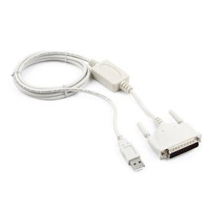 Конвертер COM устройство -> USB порт Gembird UAS112, DB25M/AM, 1.8м, блистер фото
