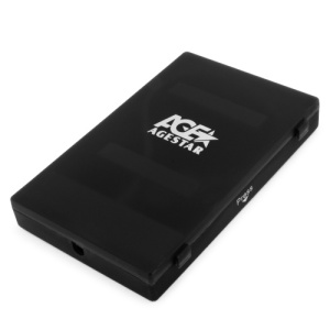 изображение Корпус для жесткого диска 2.5", USB 2.0, AGESTAR SUBCP1 (BLACK), черный