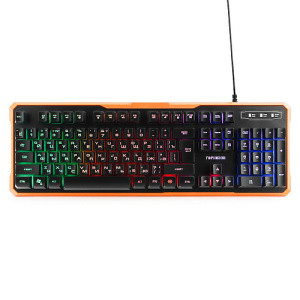 Игровая клавиатура Гарнизон GK-320G, USB, черно-оранжевый фото